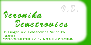 veronika demetrovics business card